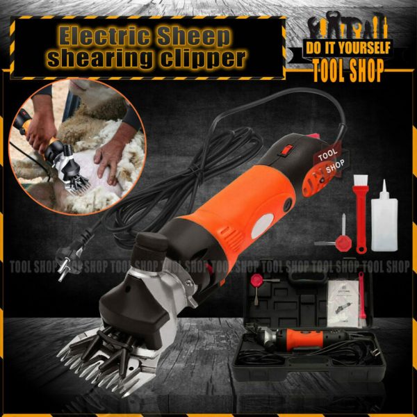 Powerful Electric Sheep Hair Shearing Clipper Kit Shear Wool Cut t Animal Shearing Grooming Farm Supplies.