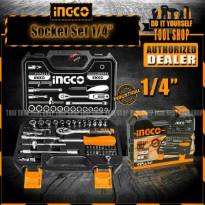 Ingco 45pcs Socket Ratchet Set 1/4inch - Industrial - HKTS14451