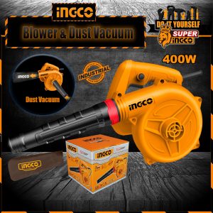 Ingco 2 in 1Home Aspirator Blower Vacuum Dust Cleaner AB4038 – Industrial Model
