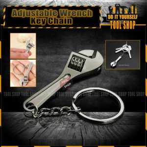 Metal Adjustable Wrench Key Chain Creative Simulation Wrench Car Small Gift Key