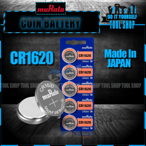 MuRata Original 5 Pcs CR1620 3V Lithium Battery Button Coin Cell (Made In Japan)