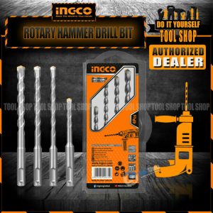 INGCO Original 4 Pcs Rotary Hammer Concrete Drill Bit Set - AKDB2055