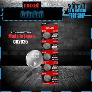 Maxell CR2025 3V lithium battery original japanese button coin cell 5 pcs pack
