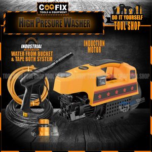 COOFIX 1400W High Pressure Washer, Pure Copper - Water From Bucket and Tap Both Function - بالٹی سے بھی پانی لے گا - CF-CW001
