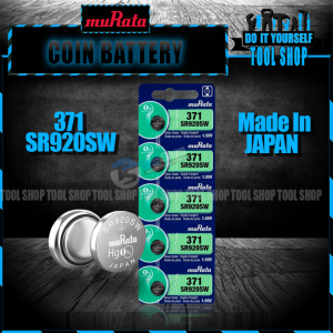 muRata Original 5 Pcs Silver Oxide 371, SR920SW, AG6, LR920H, 371A Button Cell 1.5V Button Battery Made in Japan