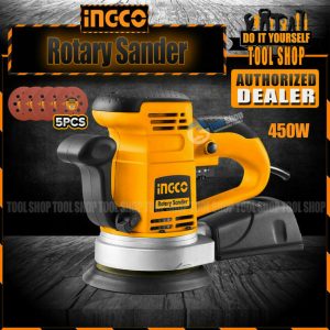 Ingco Original Rotary sander with 5x Sander Sheet - RS4508