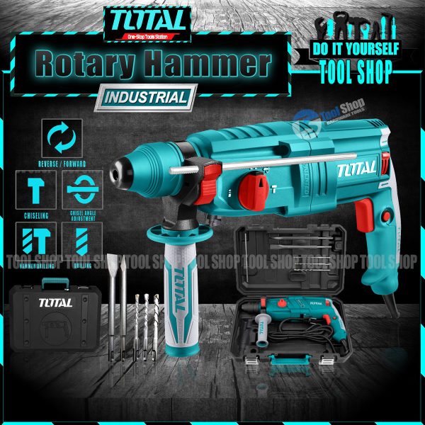 Rotary hammer discount drill total tools