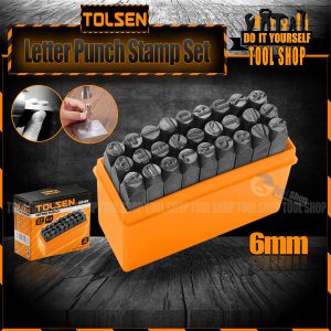 Tolsen 27PCS Steel Letter Punch Stamp Set (6mm) 25104