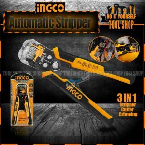 INGCO Automatic Wire Stripper 3 in 1 Multi-Function-Cutter-Stripper-Crimping HWSP102418 INGCO Automatic Wire Stripper