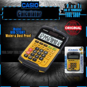 Casio WM-320MT Water-Protected & Dust-Proof Desktop Calculator (Genuine Product)