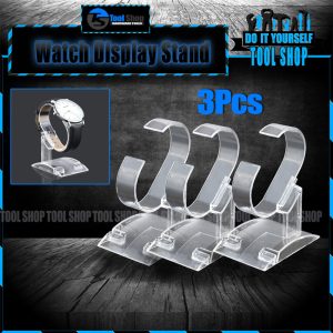 Clear Acrylic Watch Display Holder Stand Rack Showcase Tool Transparent Wristwatch Lightweight Stand Case Winder