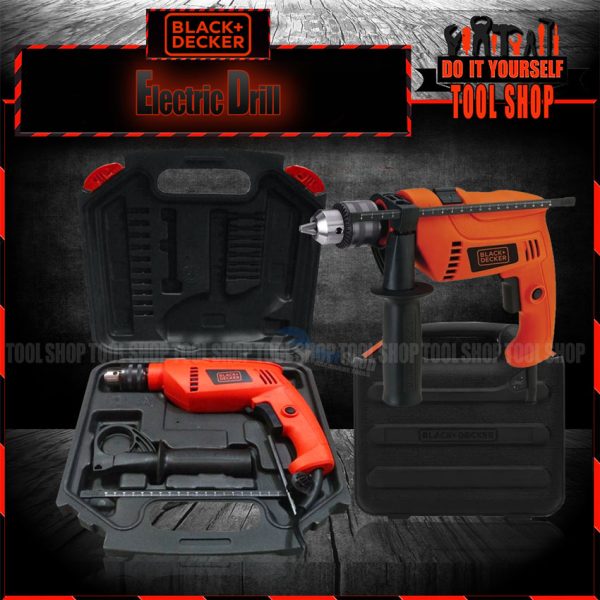 Black+Decker HD650K Copper Hammer Impact Drill Machine 650Watt with Case Black Decker HD650K Drill Price in Pakistan