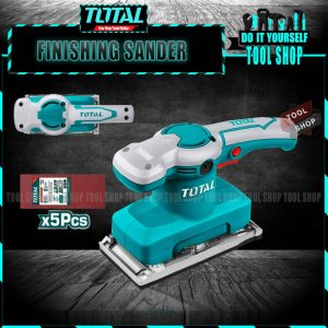 Total TF1301826 Finishing Sander 320W - With 5x Sanding Sheet - Industrial
