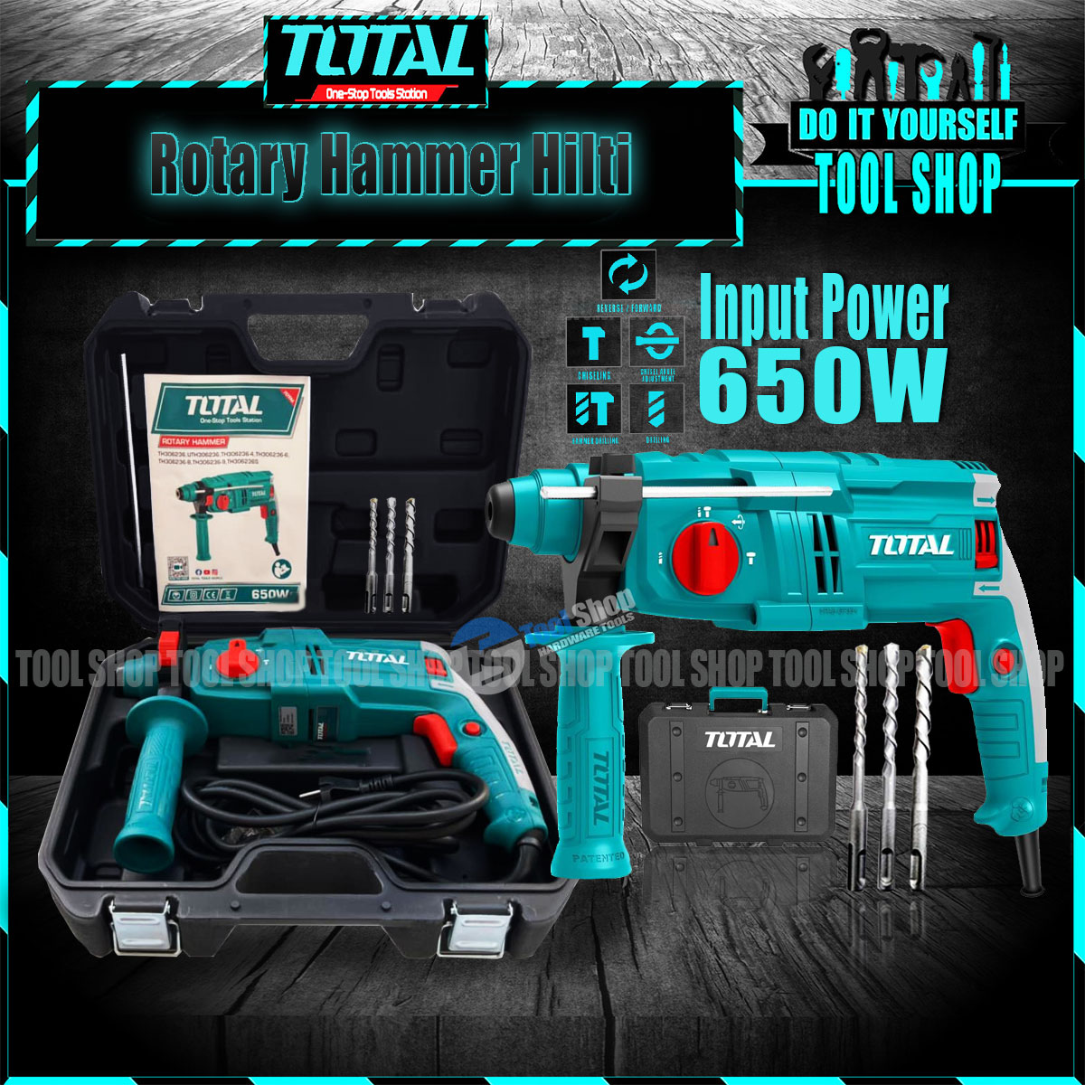 Total impact drill discount 650w