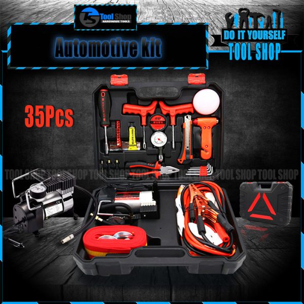 35 Pcs Automotive AK-119035 kit with 12 Air Compressor TO166OT0UBTDMNAFAMZ-3482238 Tool shop pakistan karachi - toolshop.pk