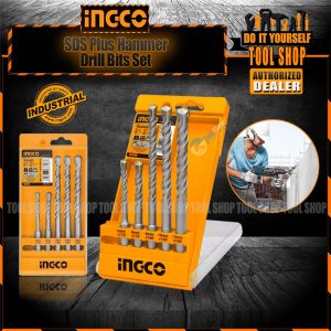 INGCO AKD2052 5 Pcs SDS Plus Hammer Drill Bits Set TO166OT1N2V12NAFAMZ-3497337