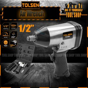 Tolsen 17pcs 1/2 Drive Air Impact Wrench Kit w/ Case (340Nm Torque) 73382 AirXT Series For Air Compressor