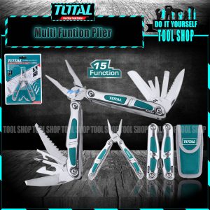 Total TFMFT01151 Foldable Multi-Function Tool 15 Functional with POUCH INGCO Original Foldable Multi-Function - HFMFT011