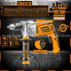 INGCO ID11008 Industrial Impact Hammer Drill Machine Variable Speed 1100W Copper Motor - tool shop pakistan karachi