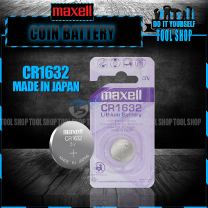 Maxell Original 1 Pcs CR1632 3V Lithium Battery Button Coin Cell (Made in Japan)Maxell Original 5 Pcs CR1632 3V Lithium