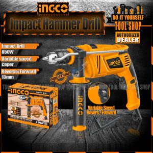 Ingco ID8508 Industrial Impact Drill Machine Hammer Function - 850W Copper Veritable Speed - Reverse/Forward - toolshoppakistan - ingco Brand - tool shop.pk