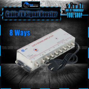 JMA 1030MK8 Cable TV Signal Booster CATV Signal Amplifier 1 IN 8 OUT 30DB 220V jma catv signal amplifier booster 8 way 30dbi - toolshop.pk