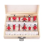 12pcs 1/4 Shank Router Bit Set Accurate Milling Cutter Woodworking Tool 143022284_PK-1872870359