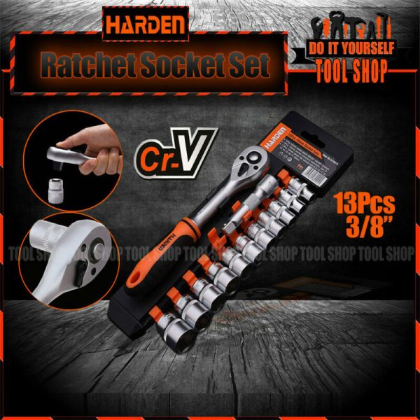 Harden 13Pcs 3/8" Sockets Set - CrV - 510015