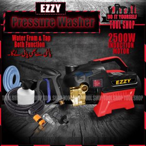 Ezzy Water Jet High Pressure Washer - Induction Motor - 2500W - 150Bar - Induction Motor - HPWR13018 Water from Bucket & Tap Both Function - TOOLSHOP.PK