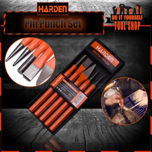 Harden 5 Pcs Pin Punch Set 610835 Tolsen 27PCS Steel Letter Punch Stamp Set (6mm) 25104