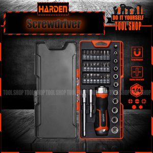 Harden 551238 38 Pcs Ratchet Screwdriver & Bits Set (PROFESSIONAL) Repair Tools Kit 38Pcs Magnetic Screw Driver Ratchet Screwdriver Bits Set