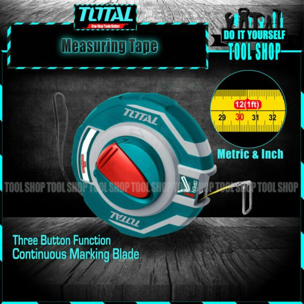 Total Steel Measuring Tape TMT11206 TMT11306 - toolshop.pk