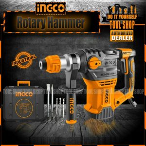 INGCO RH150028 Industrial SDS Plus Rotary Hammer Drill Chipping Gun 1500W