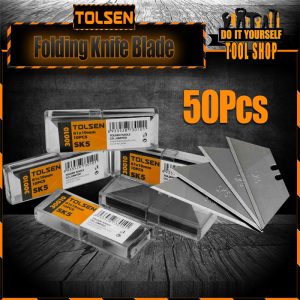 Tolsen 50pcs Stainless Steel Blades Refill Set For SK5 (61x19mm) 30010 w/ 5pcs Blade (61x19mm) Box Cutter 198454159_PK-1394396467 - toolshop - toolshop.pk
