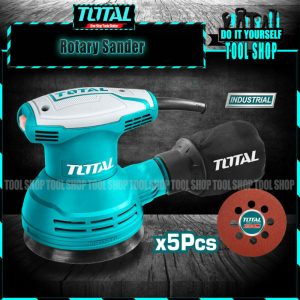 Total TF2031256 Rotary Sander with 5 Pcs Sheet - Industrial - Industrial Sanders Price Online Finishing Sander / Rotary Sander -tool shop - toolshop.pk