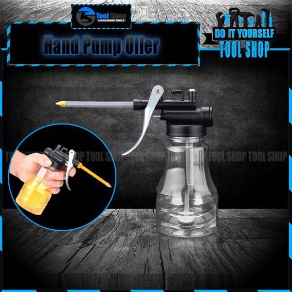 Grease Gun Oiler Oil Pump Oil Can Transparent High Pressure Pump for Lubrication Machine Oil Greasing 250ml