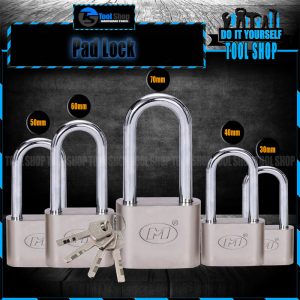 Heavy Duty Top Security Pad Lock with 4 keys 30|40|50|60|70 Heavy Duty Container Garage Shutter Padlock Security Shackle Chain Lock