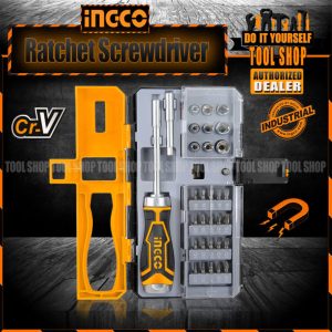 Ingco 33 Pcs Ratchet Screwdriver - Industrial HKSDB0338