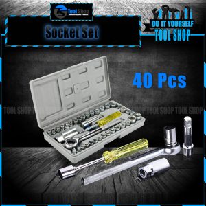 Aiwa Combination Socket Wrench Set Tool Kit - 40 Pcs