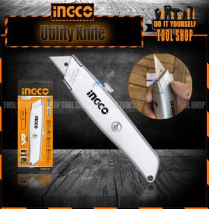 Ingco Utility Knife Zinc Alloy Body with SK5 Blade HUK615