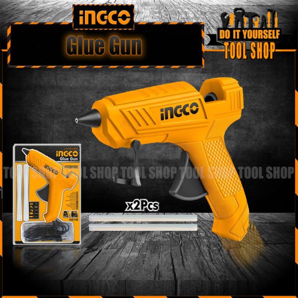 INGCO Corded High Temperature Hot Glue Gunn Ø11.2mm GG148