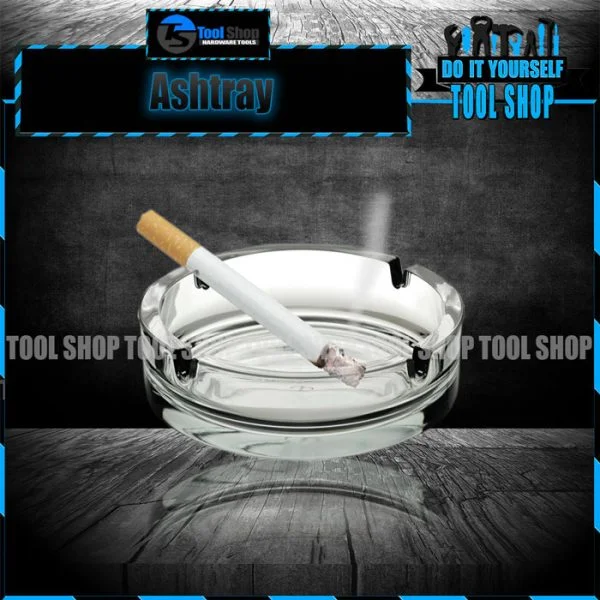 SQUARE ASHTRAY; high quality glass made for ashes