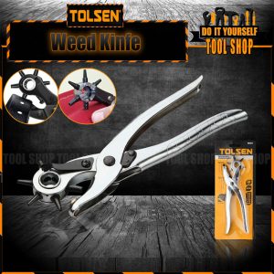 TOLSEN Revolving Punch Pliers 9" Inch Hole Punch Plier Tool 10101