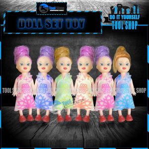 Pack of 6 Mini Bendable Doll Set for Girls