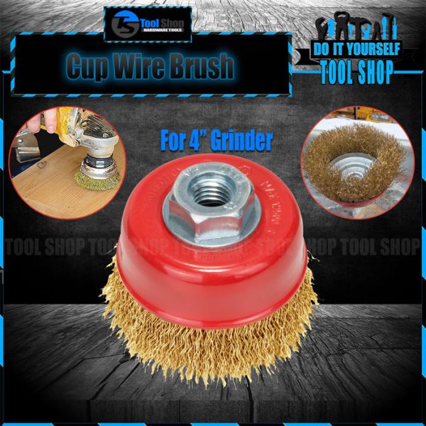 Wire Cup Angle Grinder Cup Compatible with 4 Inch Grinder - Soft