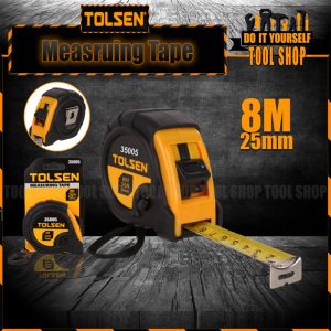 Tolsen Measuring Tape w/ MetricS And Inch Blades (3Meter - 10Ft - 16mm) PVC Cover