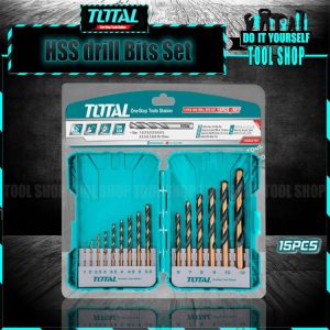 Total TACSDL51501 15 Pcs HSS Drill Bits Set
