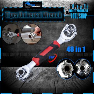 Tiger Wrench Universal 48 in 1 Socket Wrench Multifunction Wrench Tool with 360 Degree Rotating Head, Magnetic Spanner Tool for Home and Car Repair Tool Works