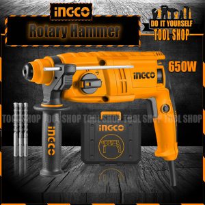 Ingco Rotary Hammer 650W (With BMC box) ingco official daraz