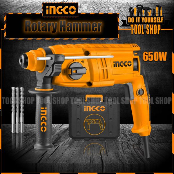 Ingco Rotary Hammer 650W (With BMC box) ingco official daraz